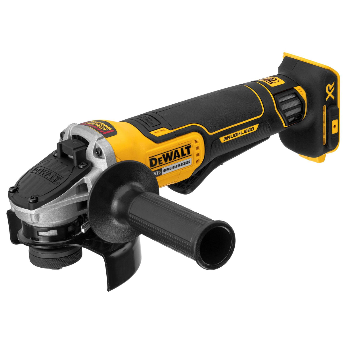 DEWALT 20V MAX* Angle Grinder Tool Cordless Brushless, 4 1/2 Inch, with Paddle Switch and Kickback Brake, Tool Only (DCG413B)