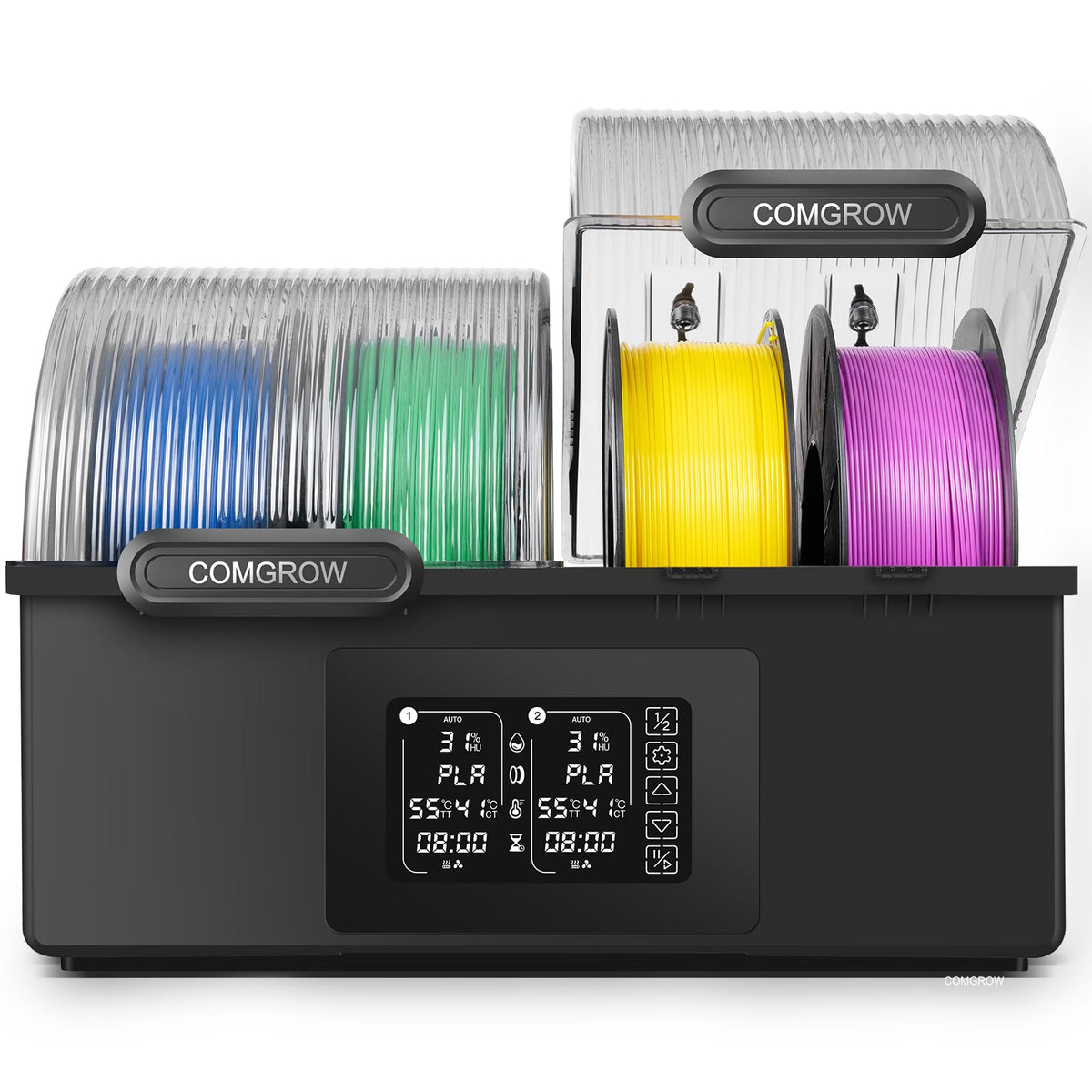 Creality CFS Multi-Color Filament System Supports 16 Colors Printing Automatic Mapping Switching Moisture-Resistant Filament Storage Compatible with K2 Plus 3D Printer