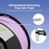 Soleyin PLA Filament 1.75mm 4KG, 3D Printer Filament 4 Pack 1kg Spool, Neatly Wound, ±0.02mm Accuracy, High-Speed & Strong Toughness, No Warping, Fits Most FDM Printers (4 * 1kg Black)