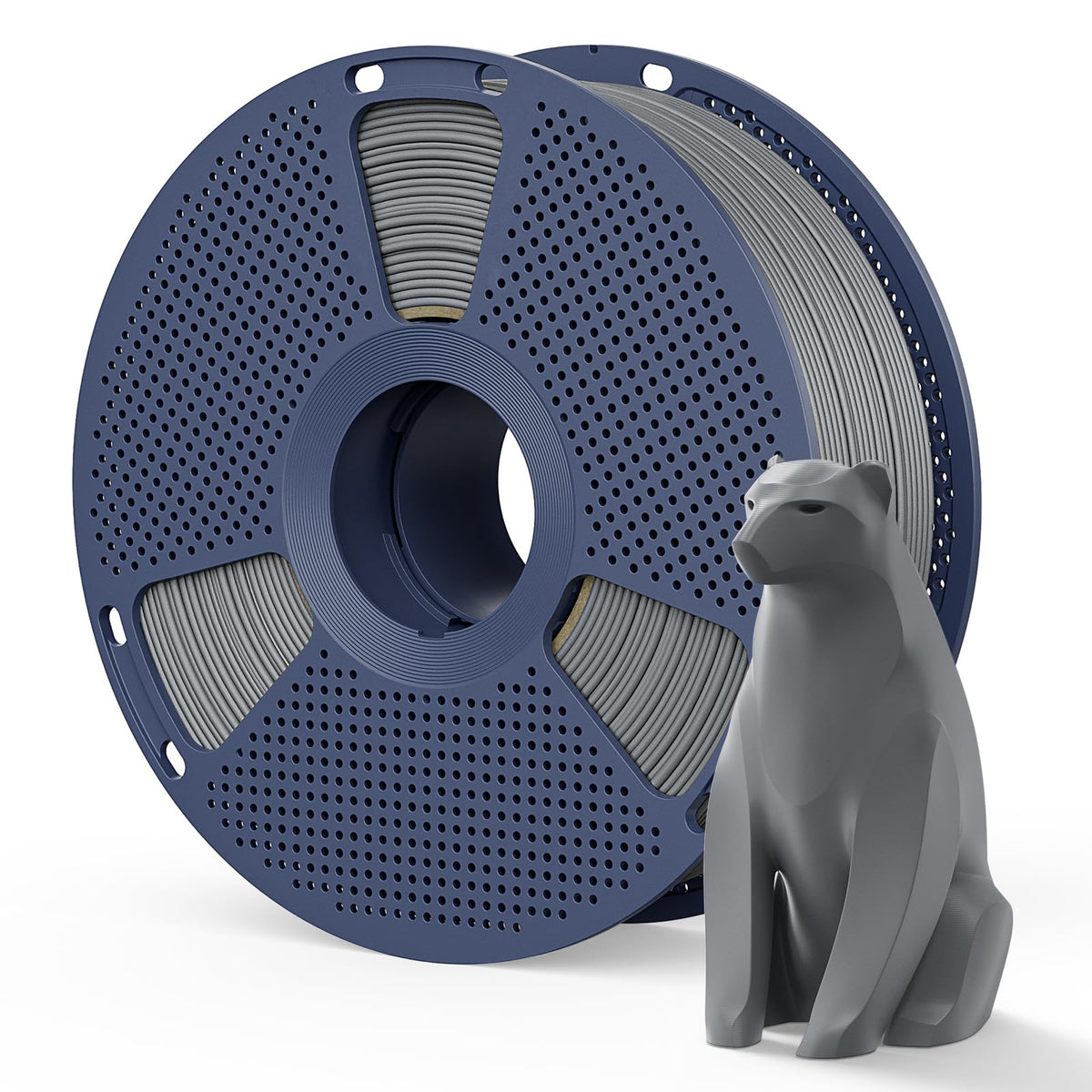 Matte PLA Filament 1.75mm, 4kg(8.8lbs) SUNLU 3D Printer Filament, Matte Surface Texture, No Clogging, Less Brittle, Black+White+Klein Blue+Olive Green