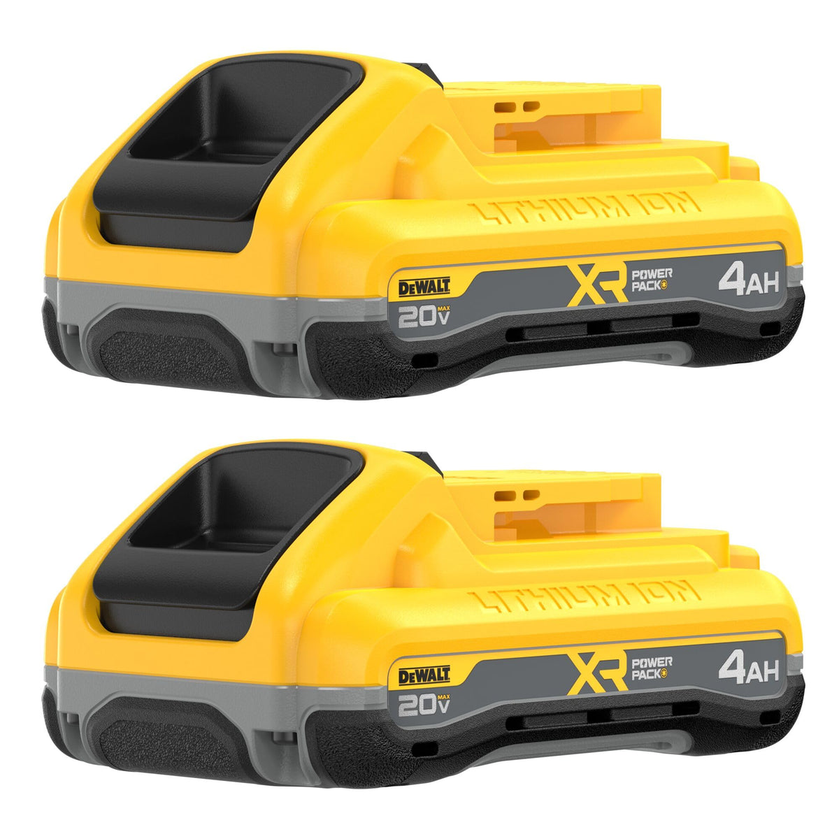 DEWALT 20V MAX* XR Battery, 4.0-Ah, 2-Pack (DCB204-2), Black