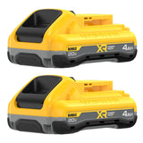 DEWALT 20V MAX* XR Battery, 4.0-Ah, 2-Pack (DCB204-2), Black