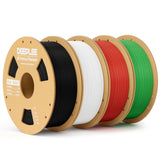 PLA Basic 1.75mm 3D Printer Filament, 3D Printing Filament with Dimensional Accuracy +/- 0.02 mm, Neatly Wound, No Clogging, Best for Beginners, Fits for Most FDM 3D Printers 4KG Black