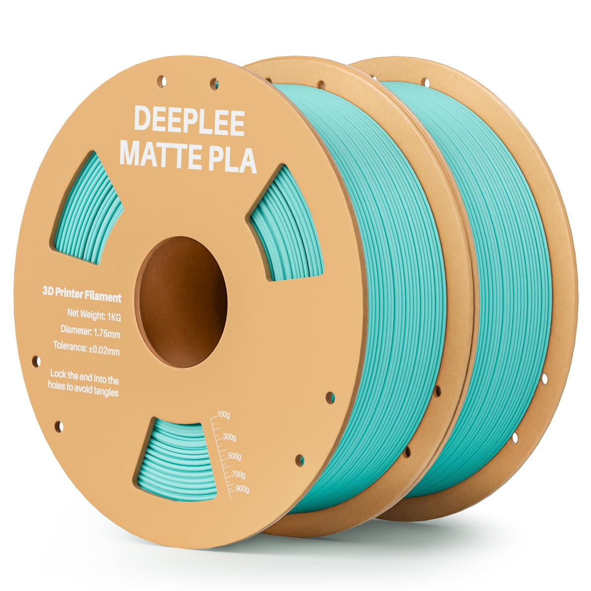 Matte PLA Filament 1.75mm, 3D Printer Filament Dimensional Accuracy +/- 0.02mm, No Clogging, Higher Toughness, Cardboard Spool 3D Filament, 4 Pack Black