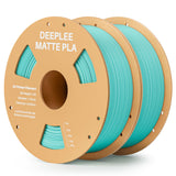 Matte PLA Filament 1.75mm, 3D Printer Filament Dimensional Accuracy +/- 0.02mm, No Clogging, Higher Toughness, Cardboard Spool 3D Filament, 4 Pack Black