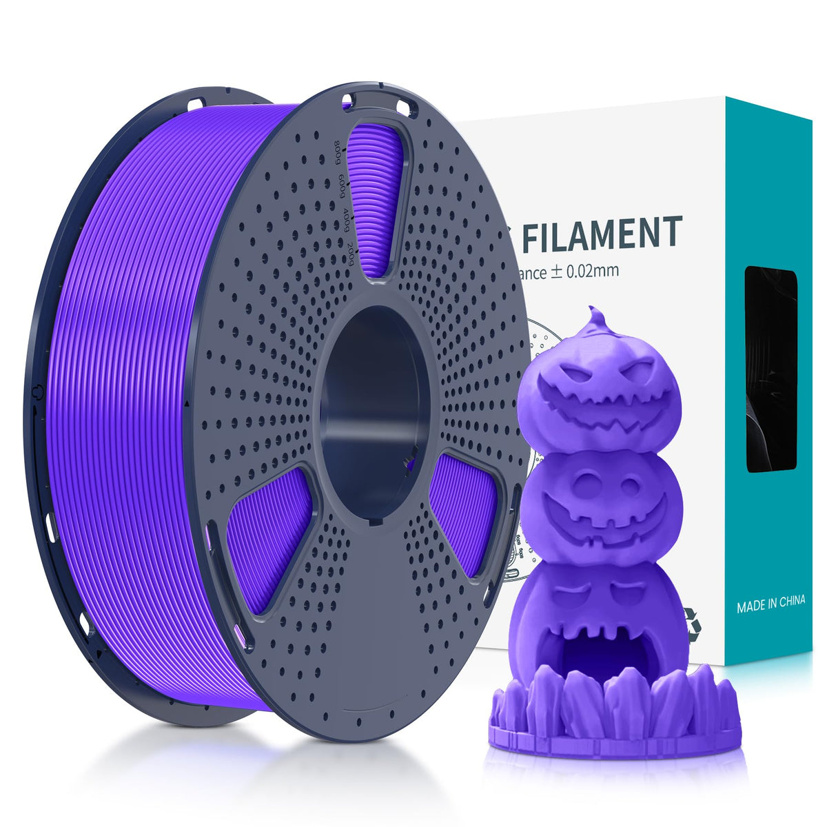 SUNLU 3D Printer Filament Bundle, PLA Plus Filament 10KG 1.75mm, Neatly Wound Filament for Most 3D Printer, 10 Colors, 1kg Spool, Black+White+Grey+Green+Blue+Grassgreen+Bluegrey+Pureyellow+Red+Orange