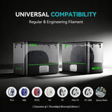 SUNLU Official 3D Printer Filament Dryer E2, 110℃ Max Temperature, 500W PTC Heater, Dry and Anneal 2-in-1, Dual-Chamber, Designed for Engineering Filaments, PC PA-CF FR-ABS Filament Dryer Box (Black)