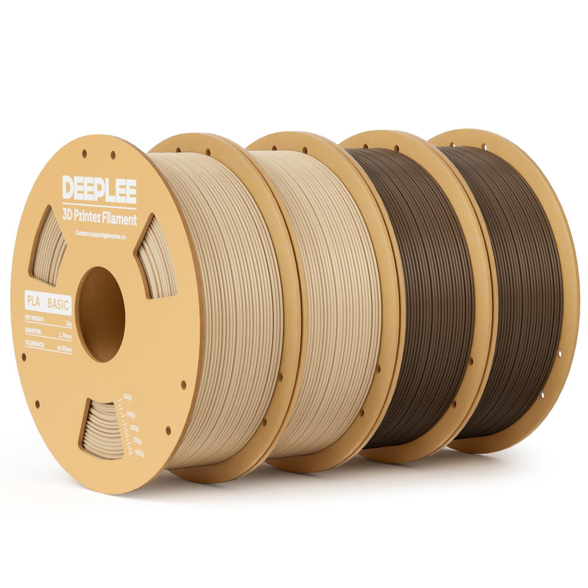 PLA Basic 1.75mm 3D Printer Filament, 3D Printing Filament with Dimensional Accuracy +/- 0.02 mm, Neatly Wound, No Clogging, Best for Beginners, Fits for Most FDM 3D Printers 4KG Black