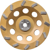 Makita A-96425 24 Segment Turbo Anti-Vibration Diamond Cup Wheel, 7"