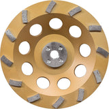Makita A-96425 24 Segment Turbo Anti-Vibration Diamond Cup Wheel, 7"