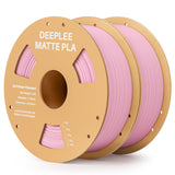 Matte PLA Filament 1.75mm, 3D Printer Filament Dimensional Accuracy +/- 0.02mm, No Clogging, Higher Toughness, Cardboard Spool 3D Filament, 4 Pack Black