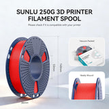 SUNLU 250G PLA Meta Filament Bundle, Fast Printing Meta PLA 3D Printer Filament 1.75mm, 250G, Total 8 Rolls Black+White+Grey+Sky Blue+Mint Green+Cherry Red+Sakura Pink+Lemon Yellow