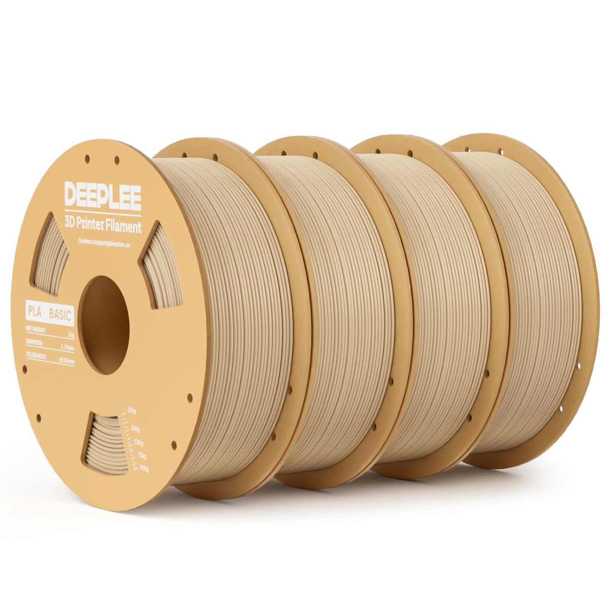 PLA Basic 1.75mm 3D Printer Filament, 3D Printing Filament with Dimensional Accuracy +/- 0.02 mm, Neatly Wound, No Clogging, Best for Beginners, Fits for Most FDM 3D Printers 4KG Black