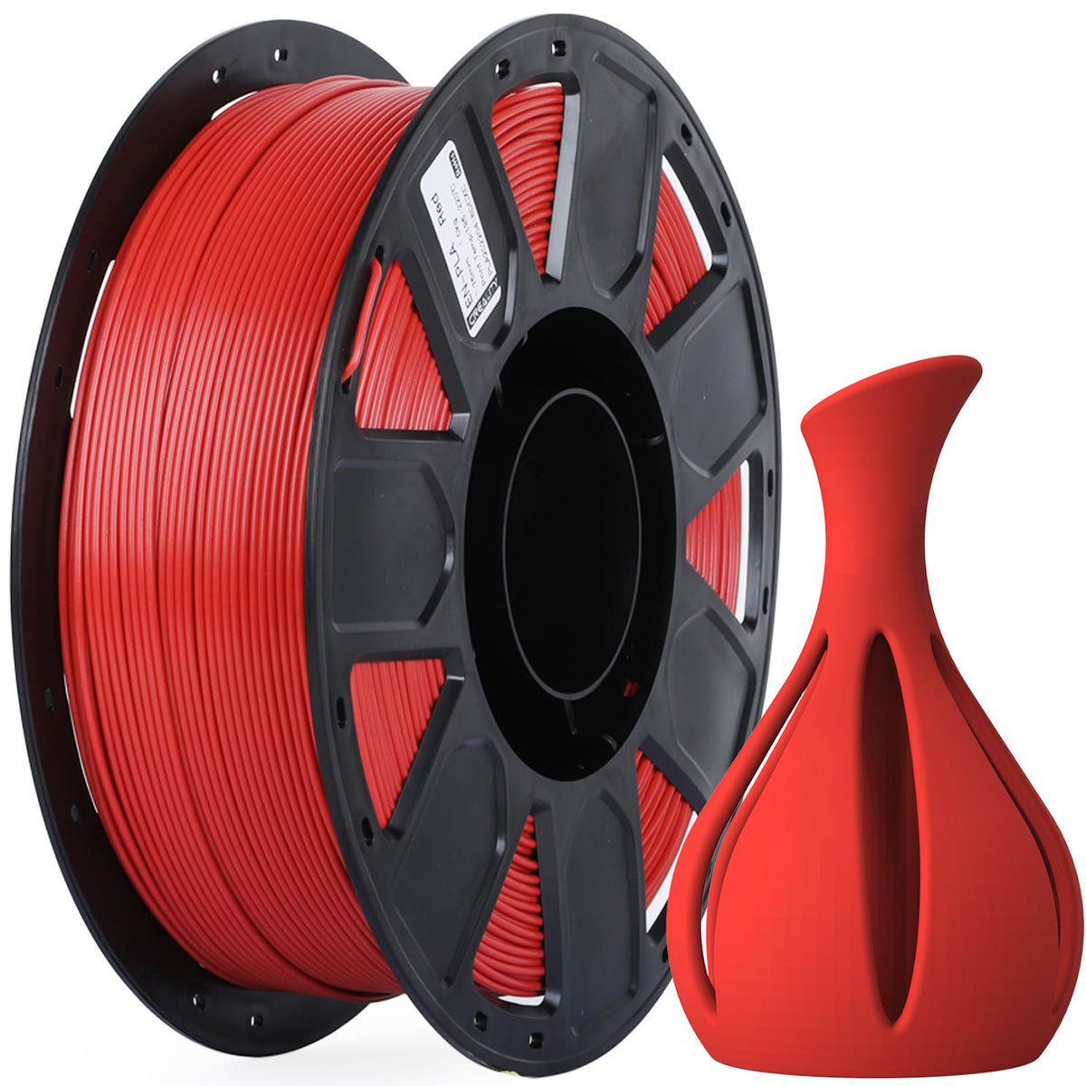 Creality 3D Printer Filament 1.75mm 4KG, PLA Filament Bulk +/- 0.02mm, 4 Pack 1kg Spool(2.2lbs) 3D Printing Filament Fits for Most FDM 3D Printers, Black White Blue Red
