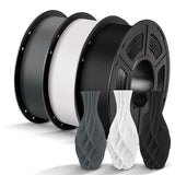 ANYCUBIC PLA Filament 1.75mm Bundle, 3D Printing PLA Filament 1.75mm Dimensional Accuracy +/- 0.02mm, 1KG Reusable Spool (2.2 lbs), 4KG Black + White + Blue + Red