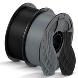 ANYCUBIC PLA Filament 1.75mm Bundle, 3D Printing PLA Filament 1.75mm Dimensional Accuracy +/- 0.02mm, 1KG Reusable Spool (2.2 lbs), 4KG Black + White + Blue + Red