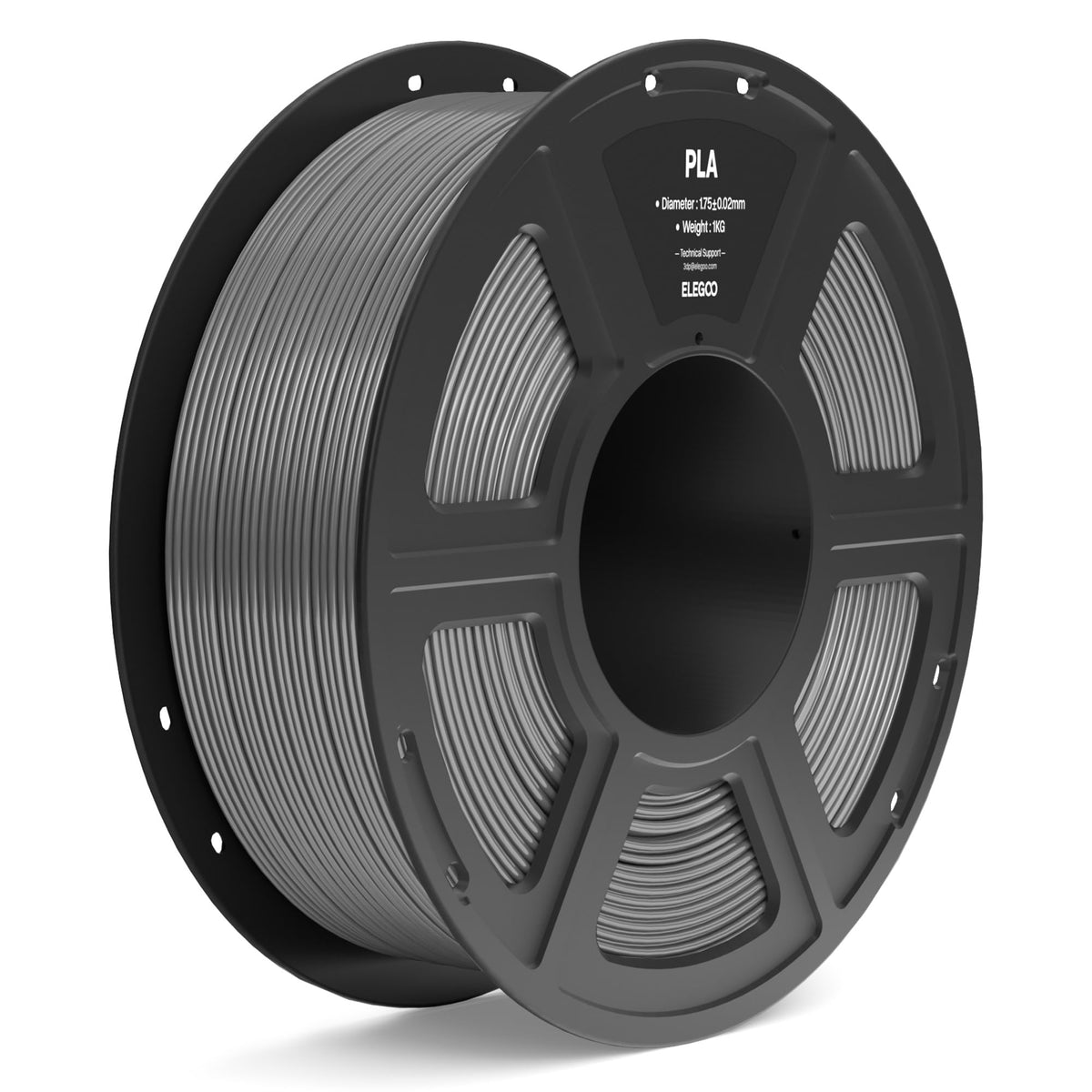 ELEGOO PLA Filament 1.75mm Bundle 4KG, 3D Printer Filament Dimensional Accuracy +/- 0.02mm, 4pcs 1kg Spool(2.2lbs) Fit Most FDM 3D Printers (Black, White, Dark Blue, True Red)