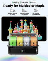 Creality CFS Multi-Color Filament System Supports 16 Colors Printing Automatic Mapping Switching Moisture-Resistant Filament Storage Compatible with K2 Plus 3D Printer