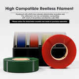 eSUN PLA+ Refilament 1.75mm, 3D Printer Refill PLA Plus, 1KG per Roll, 4 Rolls Spoolless 3D Printing Filament for 3D Printers, Black