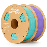 Matte PLA Filament 1.75mm, 3D Printer Filament Dimensional Accuracy +/- 0.02mm, No Clogging, Higher Toughness, Cardboard Spool 3D Filament, 4 Pack Black