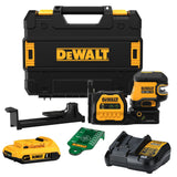 DEWALT 20V/12V MAX Laser Level Kit, 3 x 360, Green (DCLE34030G), Color Yellow