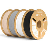 ELEGOO Matte PLA 3D Printer Filament Bundle 1.75mm, 8 Colors 250g Spool Dimensional Accuracy +/- 0.02mm, 8 Pack Multicolors Fits for Most FDM 3D Printers