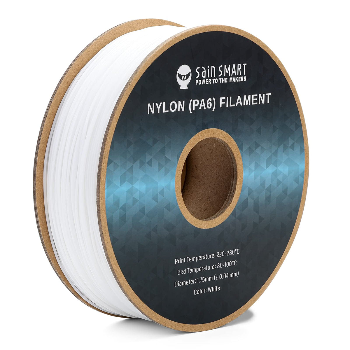 SainSmart 1.75mm Black ePA-CF Carbon Fiber Filled Nylon Filament 1KG (2.2lbs) Spool for 3D Printer
