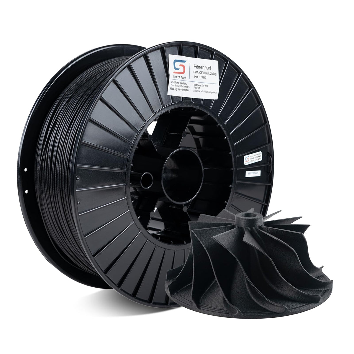Siraya Tech Fibreheart PPA 3D Printing Filament - High Performance Polyphthalamide Nylon, Extreme Strength & Heat Resistance for Industrial & Engineering Applications - 1kg (2.2lbs) 1.75mm