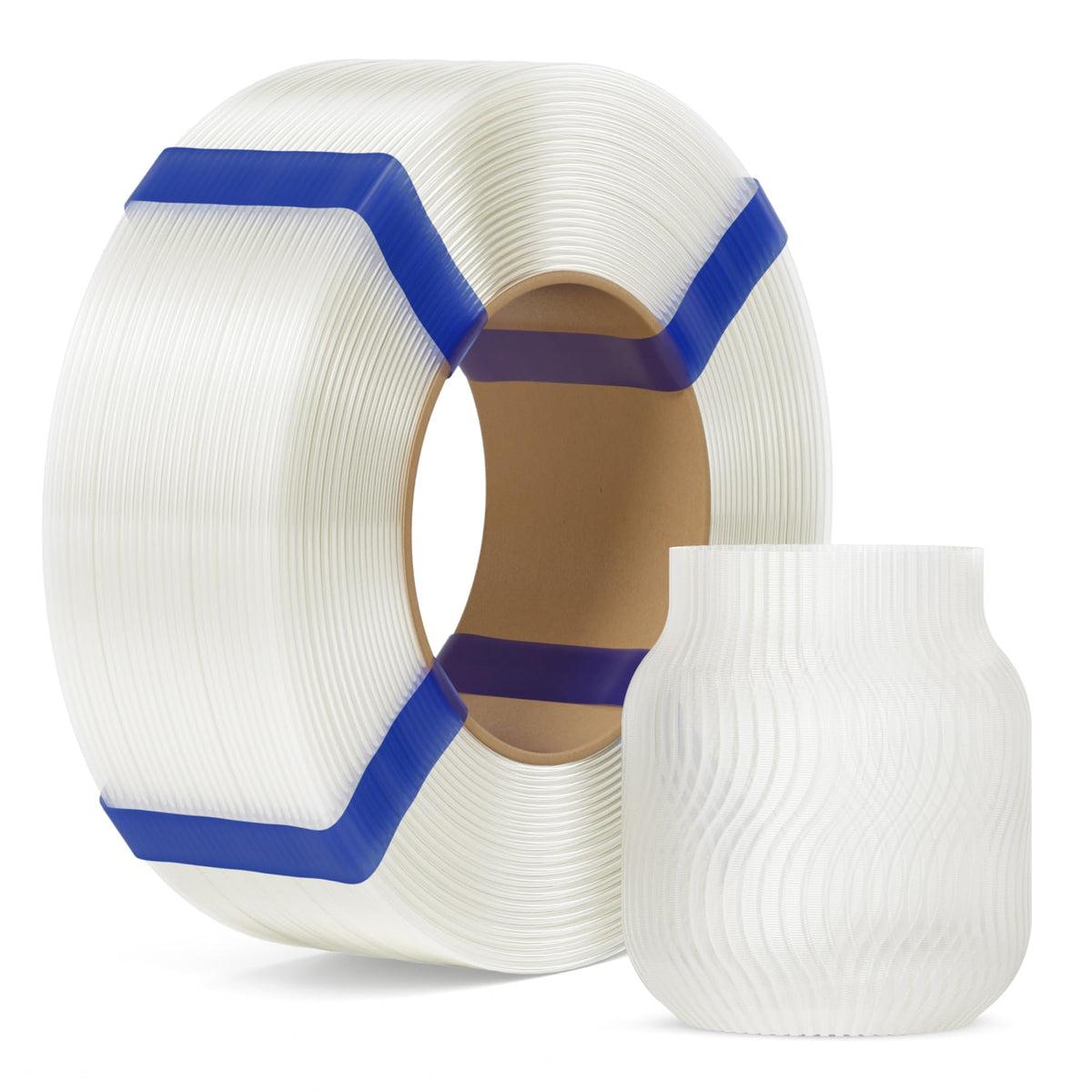 ELEGOO PLA Basic Refill Filament 1.75mm Bundle 4KG, 3D Printer Filament No Spool for Reusable Spool Refilling Dimensional Accuracy +/- 0.02mm, 4pcs 1kg Spool(2.2lbs) Black, White, Red, Cobalt Blue
