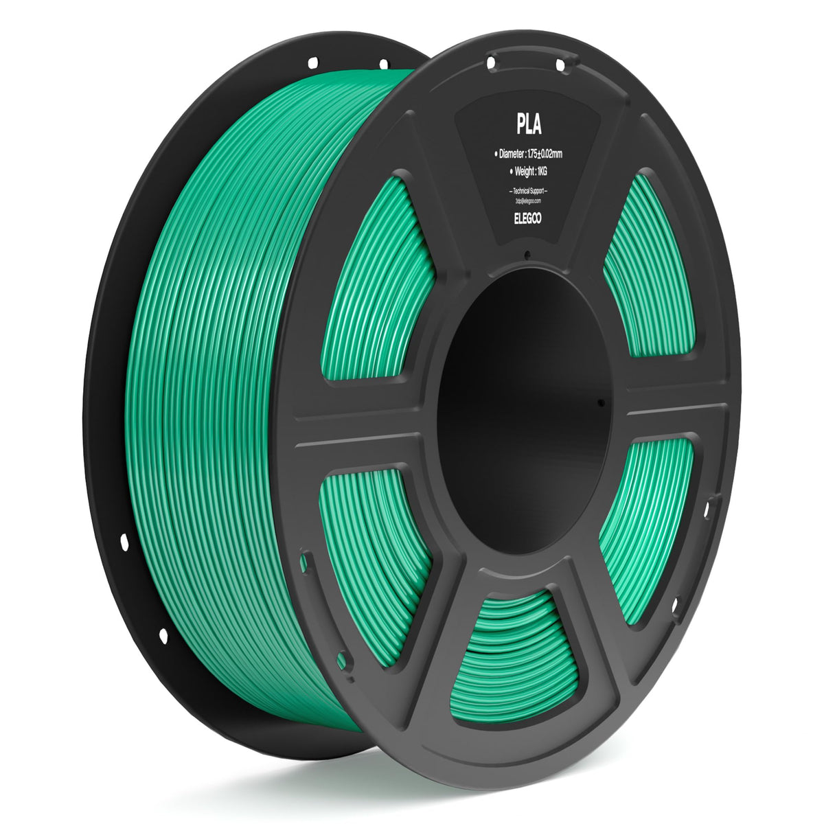 ELEGOO PLA Filament 1.75mm Bundle 4KG, 3D Printer Filament Dimensional Accuracy +/- 0.02mm, 4pcs 1kg Spool(2.2lbs) Fit Most FDM 3D Printers (Black, White, Dark Blue, True Red)