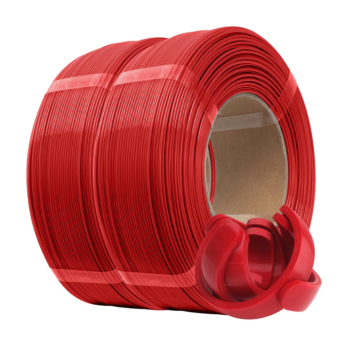 eSUN PLA+ Refilament 1.75mm, 3D Printer Refill PLA Plus, 1KG per Roll, 4 Rolls Spoolless 3D Printing Filament for 3D Printers, Black