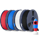 SUNLU 4KG 3D Printer Filament Bundle PLA Matte 1.75mm, Neatly Wound Filament with Matte Finish, Print with 99% FDM 3D Printers, 1kg Spool (2.2lbs), 4 Packs, Black*4