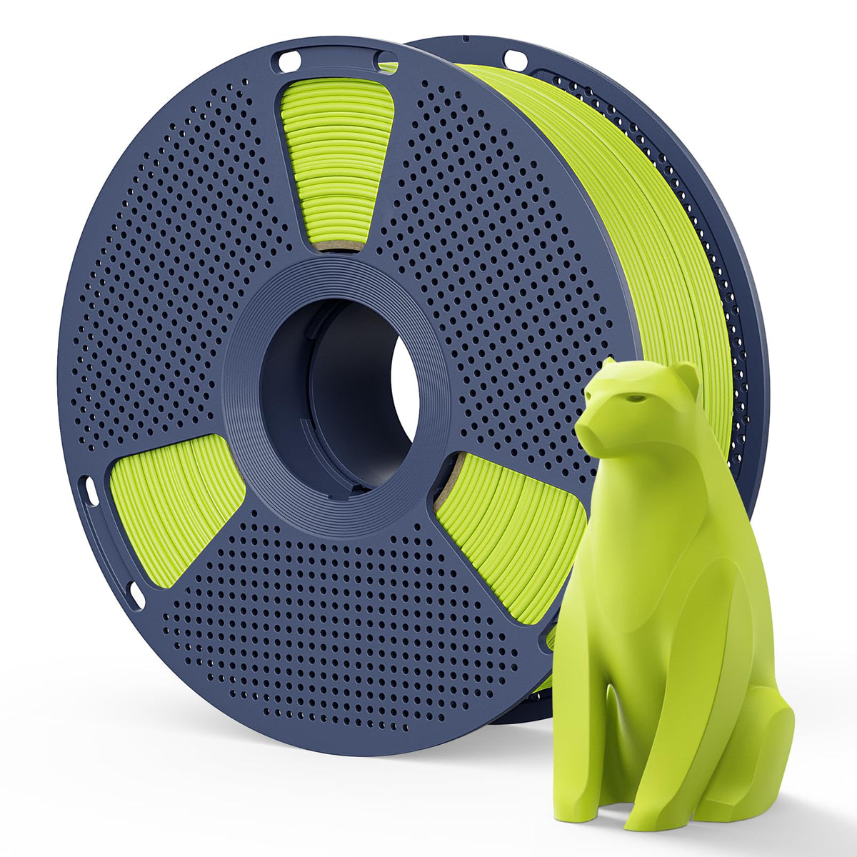 Matte PLA Filament 1.75mm, 4kg(8.8lbs) SUNLU 3D Printer Filament, Matte Surface Texture, No Clogging, Less Brittle, Black+White+Klein Blue+Olive Green