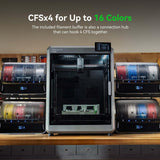 Creality CFS Multi Color Auto Filament System Anti-Moisture Filament Storage Auto-Switch & Run-Out Alerts 4-Channel Parallel Printing 16 Colors 3D Printing for K2 Plus, Hi 3D Printer