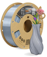 OVERTURE Silk PLA Filament Bundle, Clog-Free Shiny, Metallic Shine 3D Printer Filament, 1kg Spool * 4 Rolls(Silk Gold+Silk Silver+Silk Coppe+Silk Blue-Silver)