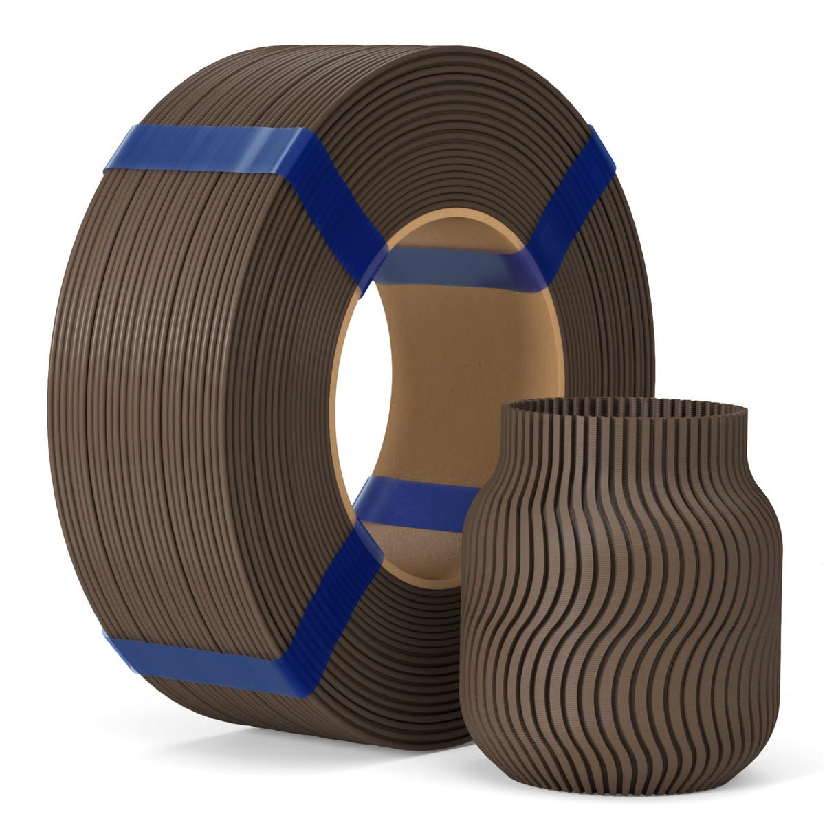 ELEGOO PLA Basic Refill Filament 1.75mm Bundle 4KG, 3D Printer Filament No Spool for Reusable Spool Refilling Dimensional Accuracy +/- 0.02mm, 4pcs 1kg Spool(2.2lbs) Black, White, Red, Cobalt Blue