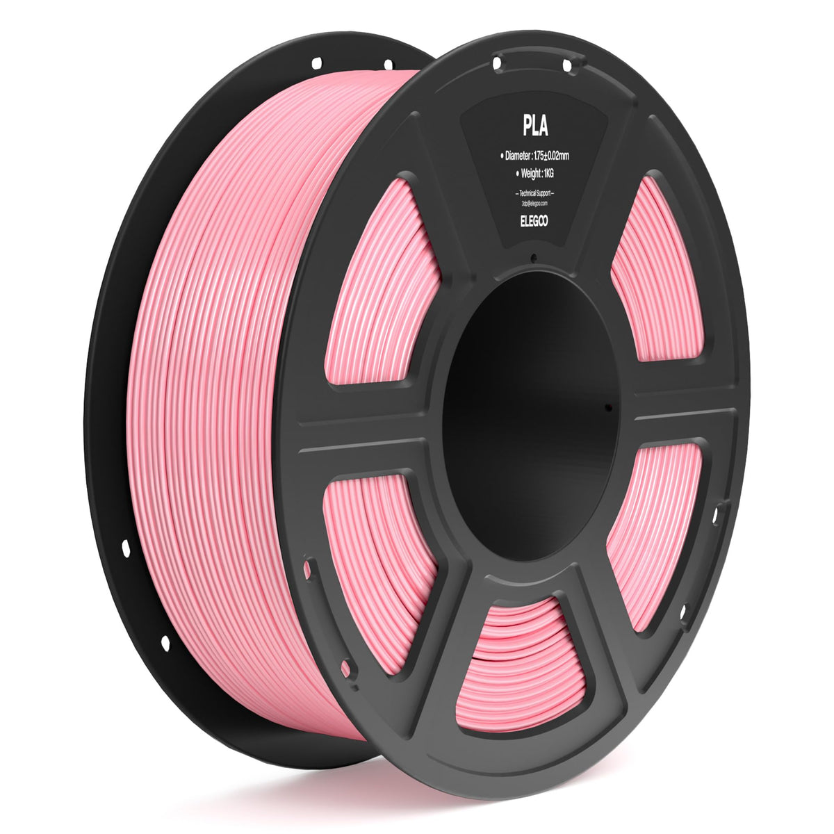 ELEGOO PLA Filament 1.75mm Bundle 4KG, 3D Printer Filament Dimensional Accuracy +/- 0.02mm, 4pcs 1kg Spool(2.2lbs) Fit Most FDM 3D Printers (Black, White, Dark Blue, True Red)