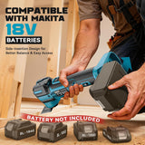 Cordless Oscillating Tool Compatible with Makita 18V Battery(Not Include Battery), 21,000 OPM Brushless 18V Oscillating Multi-tool with 6 Speed, LED Light, DIYtoolifz 4.5° Oscillating Tool for Cutting