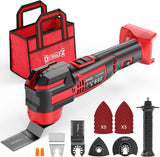 Cordless Oscillating Tool Compatible with Makita 18V Battery(Not Include Battery), 21,000 OPM Brushless 18V Oscillating Multi-tool with 6 Speed, LED Light, DIYtoolifz 4.5° Oscillating Tool for Cutting
