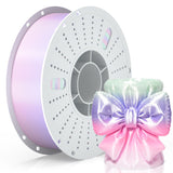 PINBALL Silk Rainbow PLA 3D Printer Filament 1.75mm Shiny Multi-Color Changing Filament 3D Printing PLA Filament Dimensional Accuracy +/- 0.02mm 500g*4 Silk Rainbow