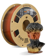 OVERTURE Silk PLA Filament Bundle, Clog-Free Shiny, Metallic Shine 3D Printer Filament, 1kg Spool * 4 Rolls(Silk Gold+Silk Silver+Silk Coppe+Silk Blue-Silver)