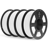 ELEGOO PLA Filament 1.75mm Bundle 4KG, 3D Printer Filament Dimensional Accuracy +/- 0.02mm, 4pcs 1kg Spool(2.2lbs) Fit Most FDM 3D Printers (Black, White, Dark Blue, True Red)