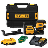 DEWALT 20V/12V MAX Laser Level Kit, 3 x 360, Green (DCLE34030G), Color Yellow
