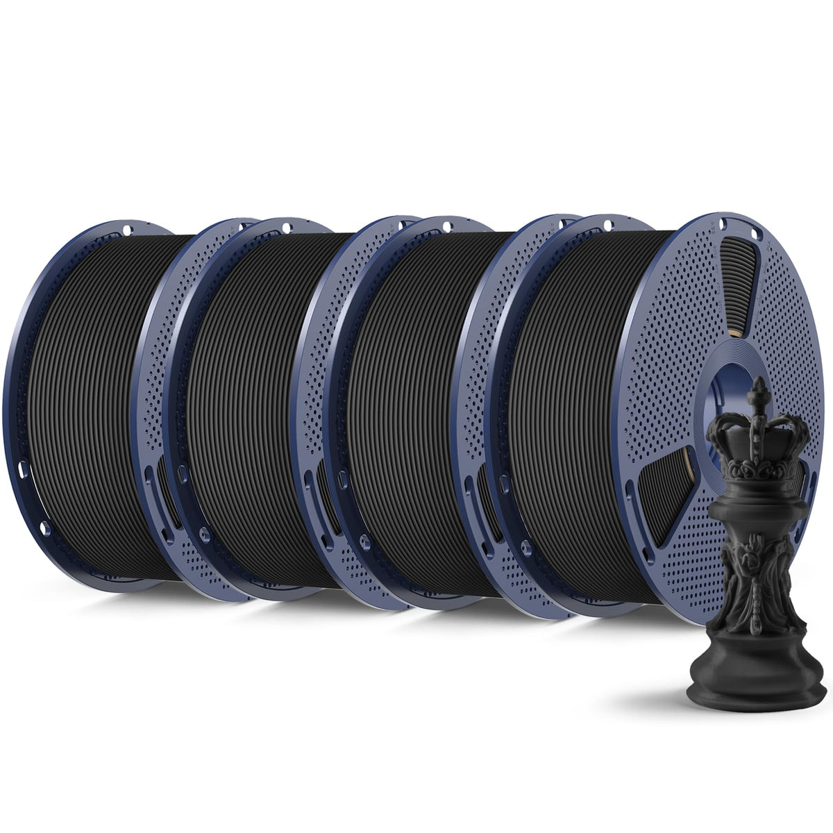 SUNLU High Speed Matte PLA Filament, Smooth PLA Matte 3D Printer Filament Bundle, 2kg in Total, 0.25kg Spool, 8 Packs, Black+White+Grey+Chocolate+Sky Blue+Olive Green+ Sunny Orange+Sakura Pink