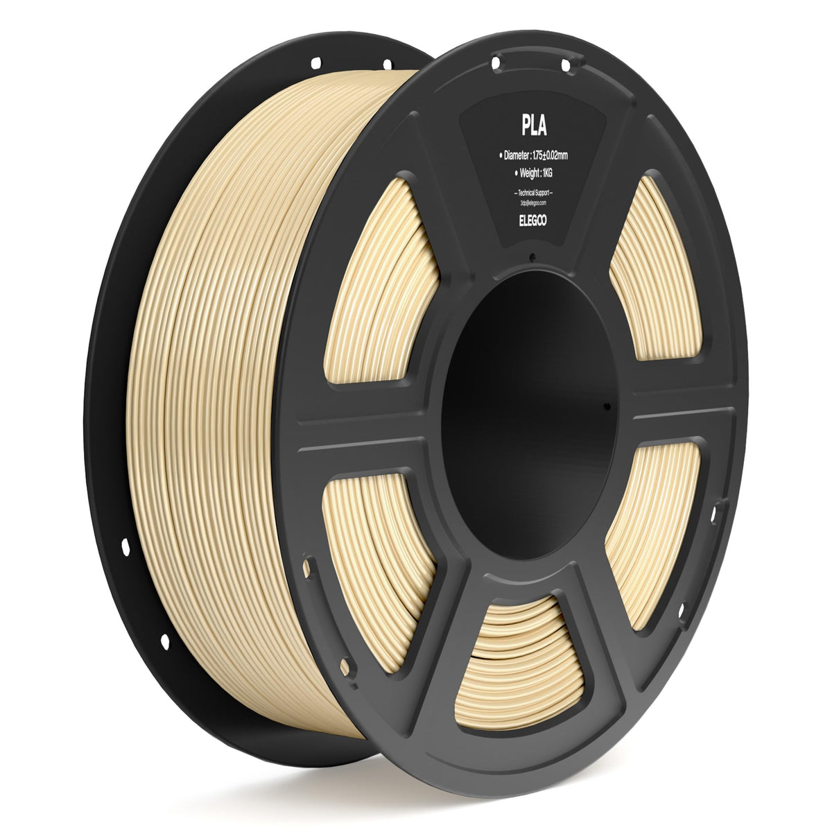 ELEGOO PLA Filament 1.75mm Bundle 4KG, 3D Printer Filament Dimensional Accuracy +/- 0.02mm, 4pcs 1kg Spool(2.2lbs) Fit Most FDM 3D Printers (Black, White, Dark Blue, True Red)