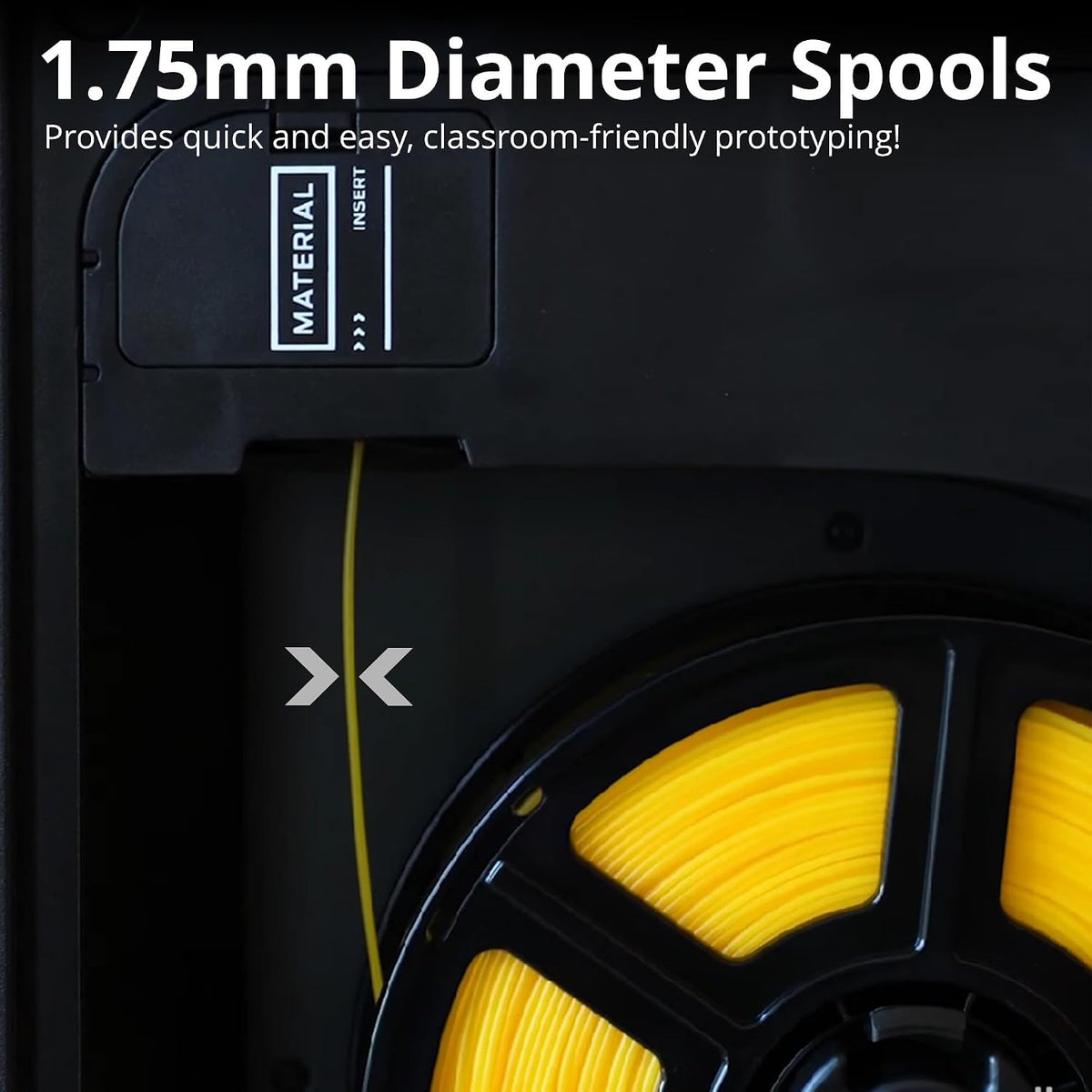MakerBot 375-0048A Sketch PLA Filament for Sketch 3D Printer and Sketch Large 3D Printer (True Black, 2.2Lb)