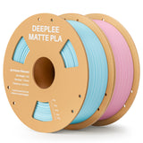 Matte PLA Filament 1.75mm, 3D Printer Filament Dimensional Accuracy +/- 0.02mm, No Clogging, Higher Toughness, Cardboard Spool 3D Filament, 4 Pack Black