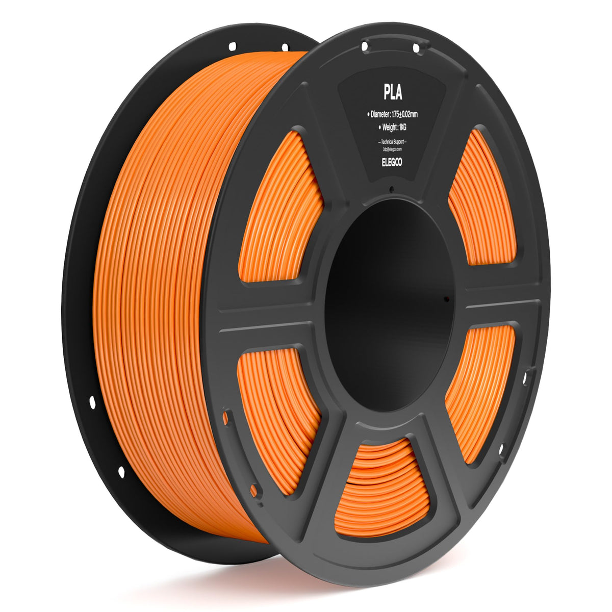 ELEGOO PLA Filament 1.75mm Bundle 4KG, 3D Printer Filament Dimensional Accuracy +/- 0.02mm, 4pcs 1kg Spool(2.2lbs) Fit Most FDM 3D Printers (Black, White, Dark Blue, True Red)
