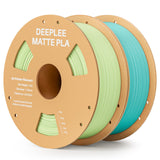 Matte PLA Filament 1.75mm, 3D Printer Filament Dimensional Accuracy +/- 0.02mm, No Clogging, Higher Toughness, Cardboard Spool 3D Filament, 4 Pack Black