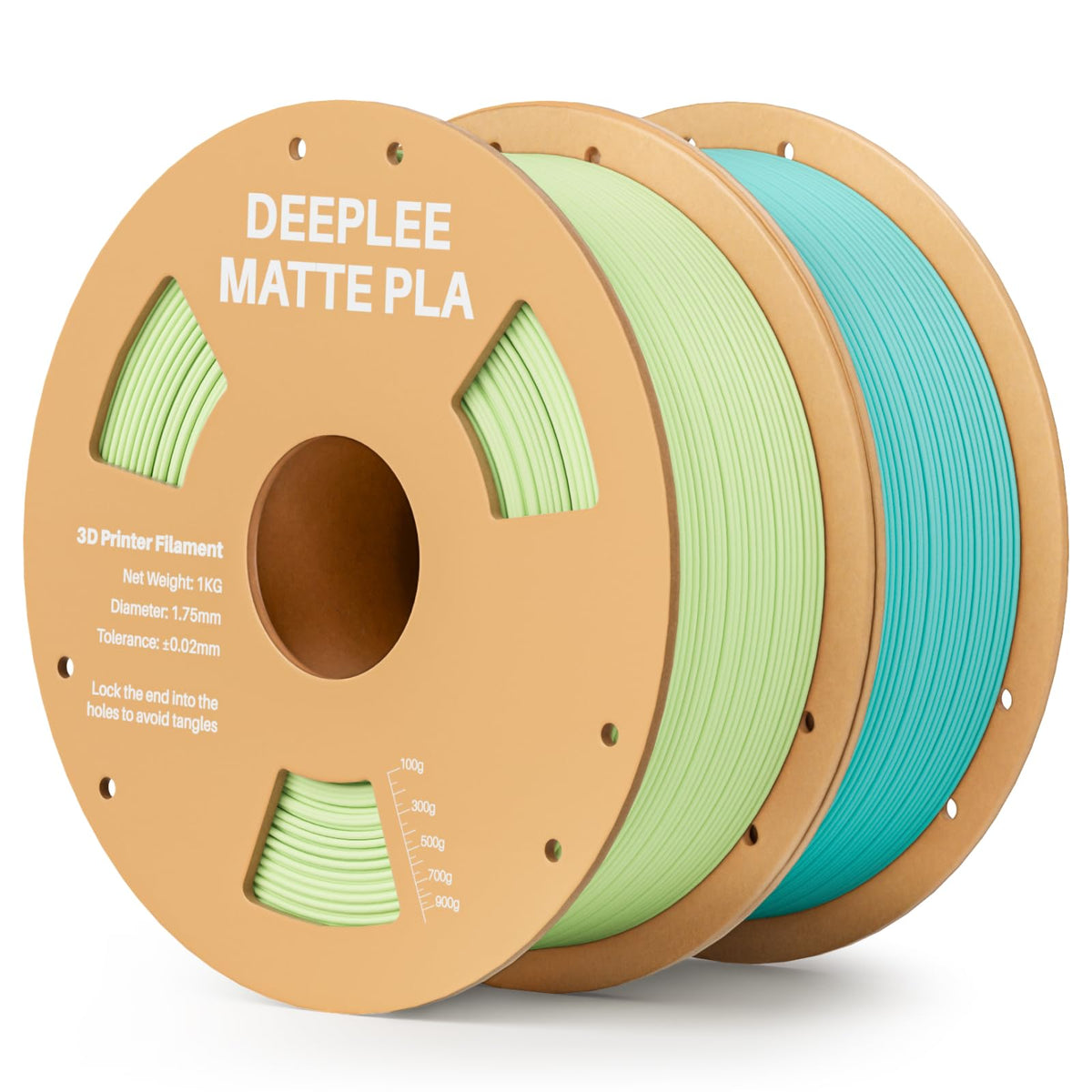 Matte PLA Filament 1.75mm, 3D Printer Filament Dimensional Accuracy +/- 0.02mm, No Clogging, Higher Toughness, Cardboard Spool 3D Filament, 4 Pack Black